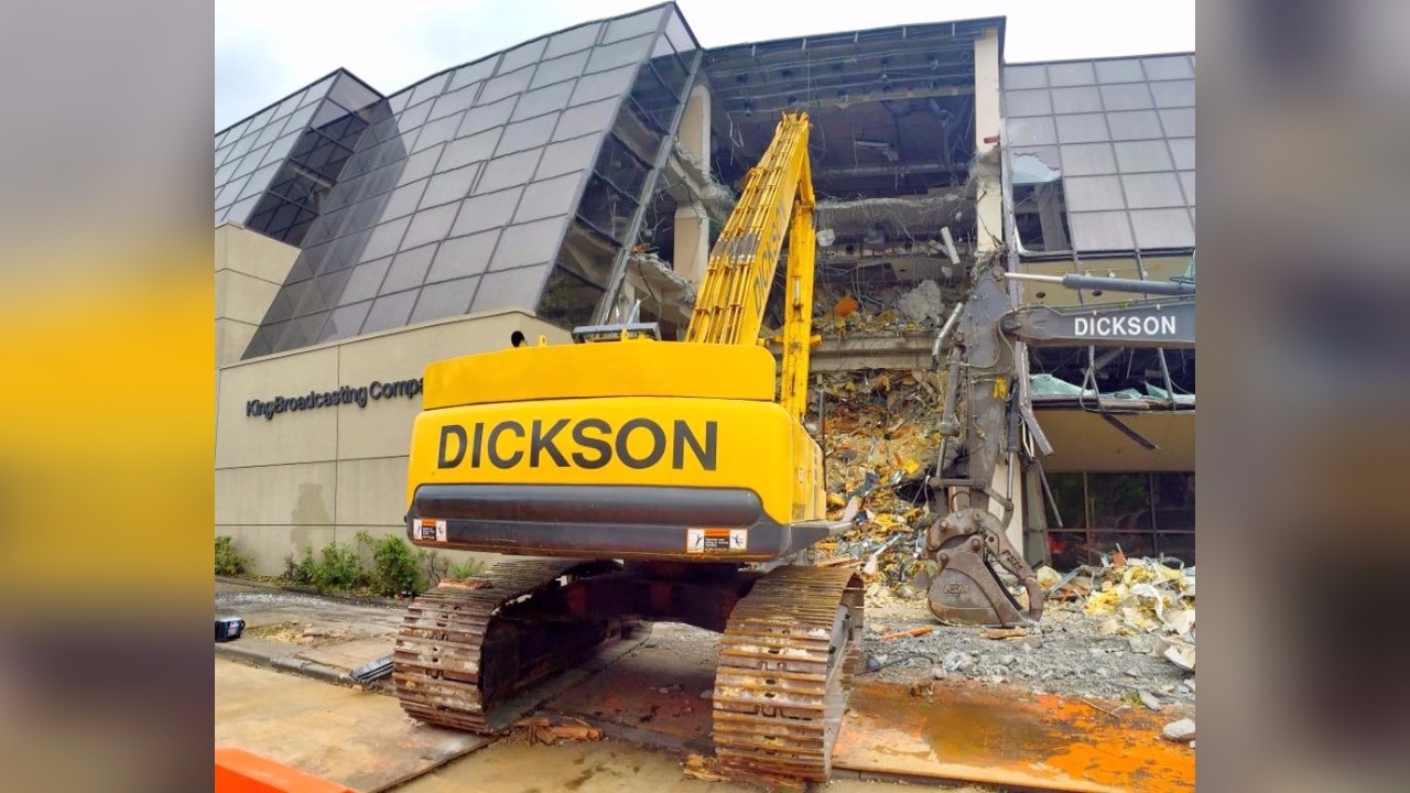 Demolition begins on former home of KING 5 TV
